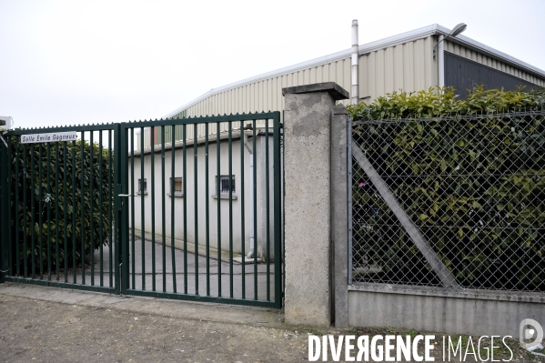 Douze enfants roms d un bidonville vont à l école dans un gymnase...