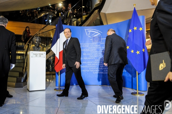Francois Hollande au Parlement Européen