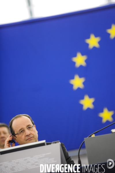 Francois Hollande au Parlement Européen