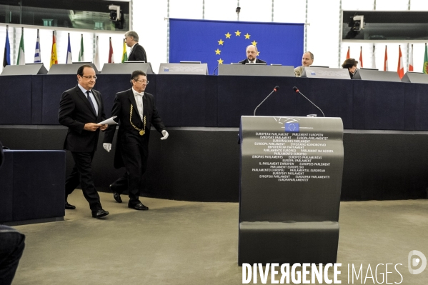 Francois Hollande au Parlement Européen