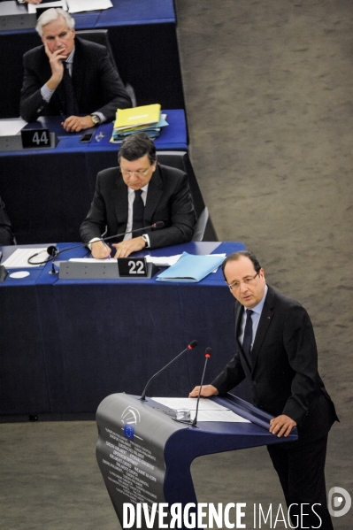 Francois Hollande au Parlement Européen