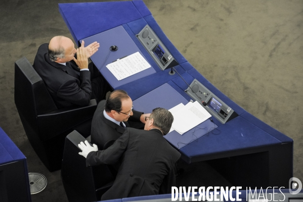 Francois Hollande au Parlement Européen