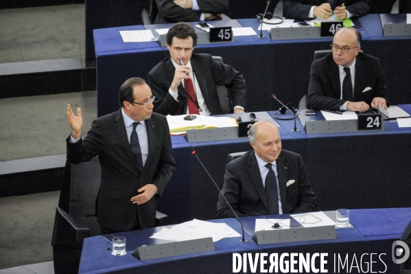 Francois Hollande au Parlement Européen