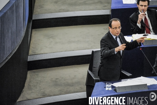 Francois Hollande au Parlement Européen