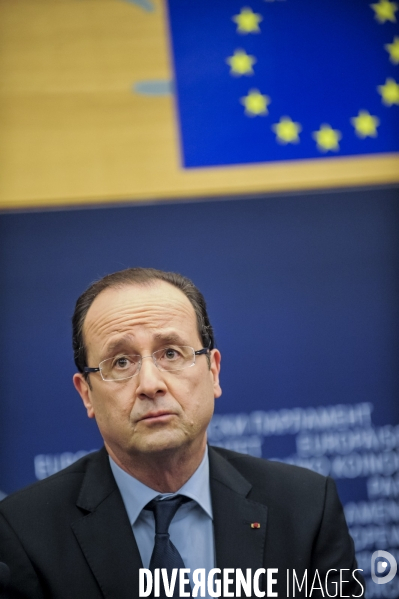 Francois Hollande au Parlement Européen