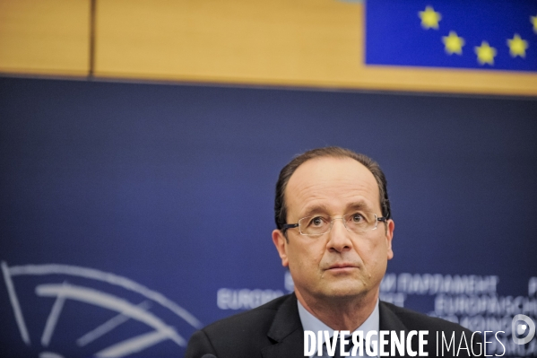 Francois Hollande au Parlement Européen