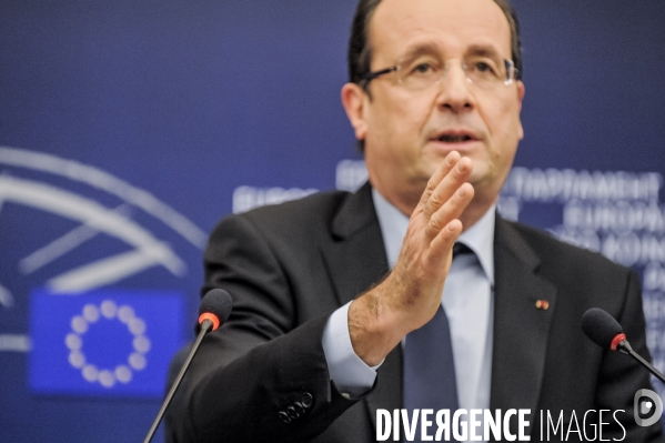 Francois Hollande au Parlement Européen