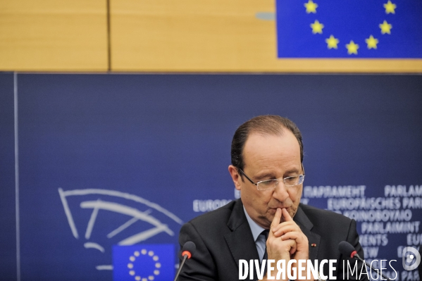 Francois Hollande au Parlement Européen