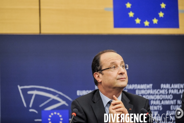 Francois Hollande au Parlement Européen