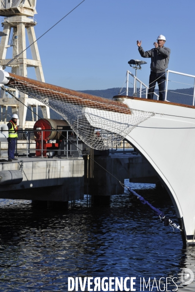 Les Mega-Yachts se refont une beaute a La Ciotat