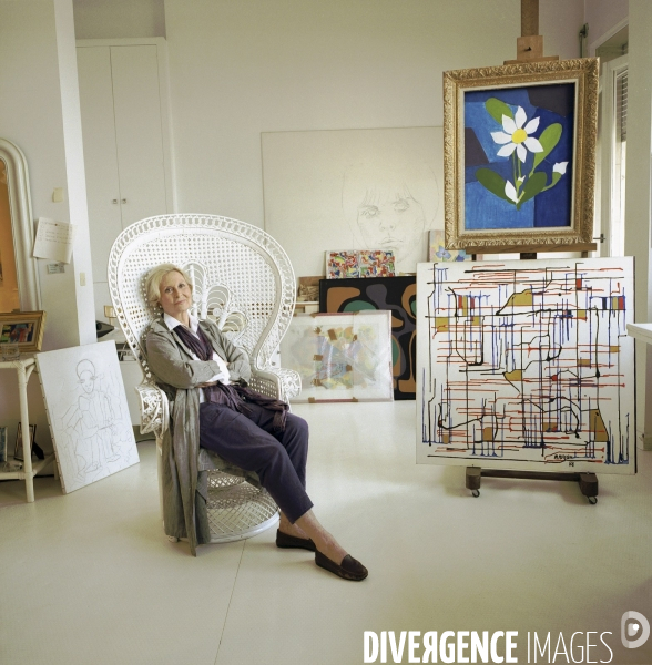 Michèle Morgan, actrice et artiste peintre