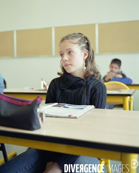 College Gerard Philippe, Zep, Aulnay-sous-Bois (Seine-Saint-Denis).