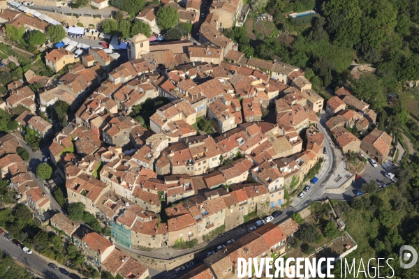 Vue aérienne du golfe de Saint Tropez