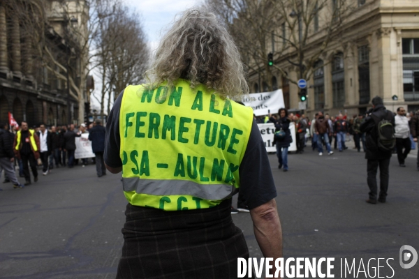 Manifestation contre l accord de  Sécurisation de l Emploi  à l appel de la CGT et de FO