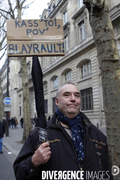 Manifestation contre l accord de  Sécurisation de l Emploi  à l appel de la CGT et de FO