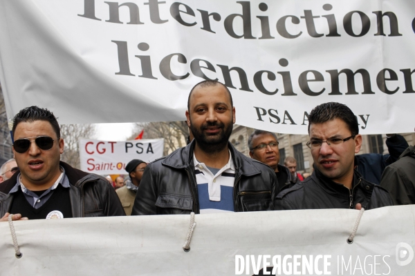 Manifestation contre l accord de  Sécurisation de l Emploi  à l appel de la CGT et de FO