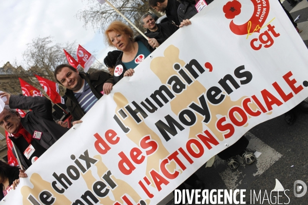 Manifestation contre l accord de  Sécurisation de l Emploi  à l appel de la CGT et de FO