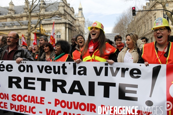 Manifestation contre l accord de  Sécurisation de l Emploi  à l appel de la CGT et de FO