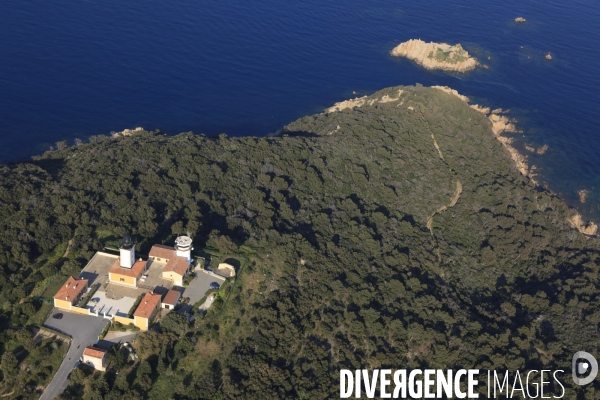 Vue aérienne du golfe de Saint Tropez