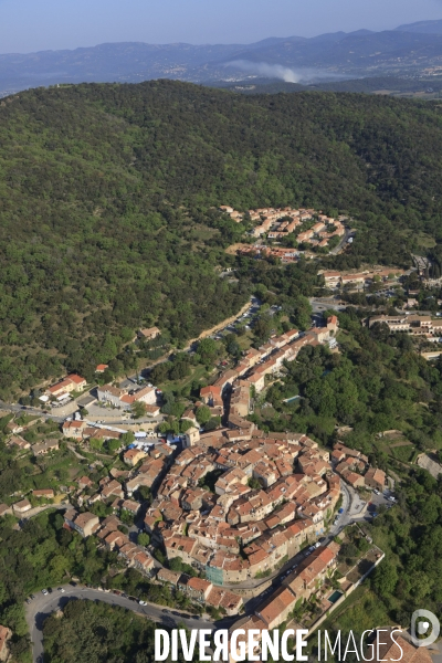 Vue aérienne du golfe de Saint Tropez