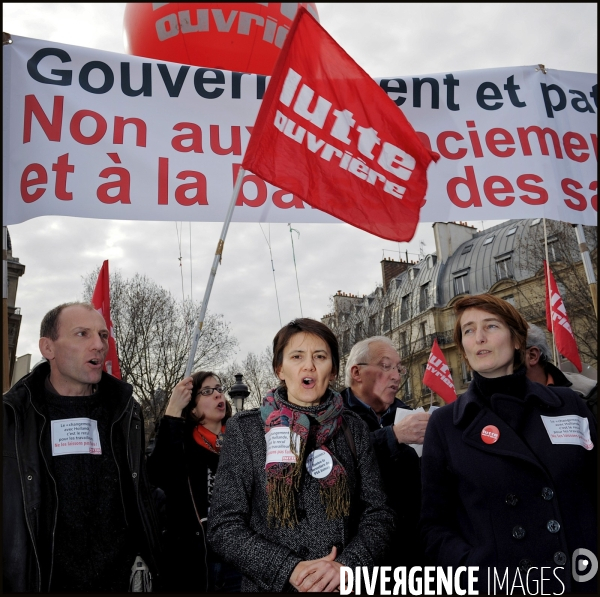 Manifestation contre l accord sur la sécurisation de l emploi