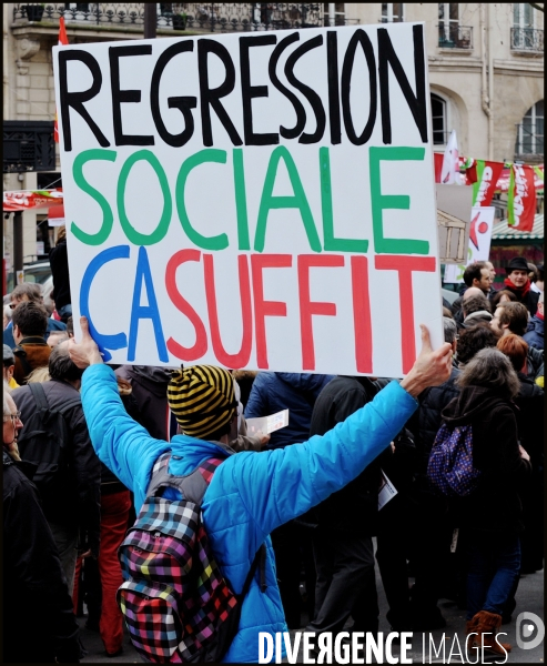 Manifestation contre l accord sur la sécurisation de l emploi