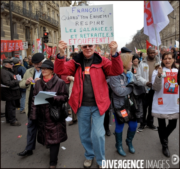 Manifestation contre l accord sur la sécurisation de l emploi