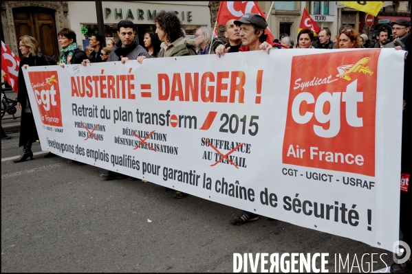 Manifestation contre l accord sur la sécurisation de l emploi