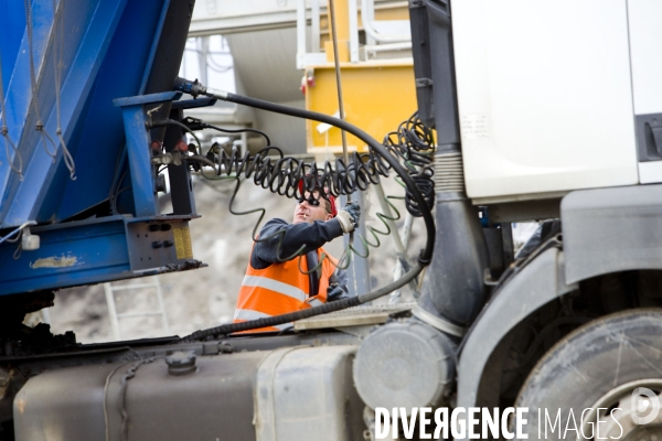 Réfection de chaussée d autoroute