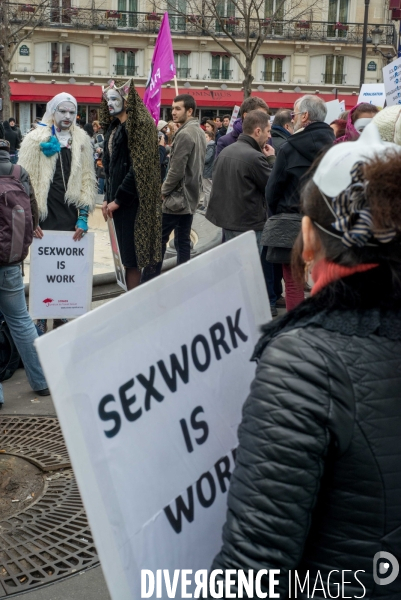 Manifestation des travailleuses du sexe pour l abrogation du délit de racolage