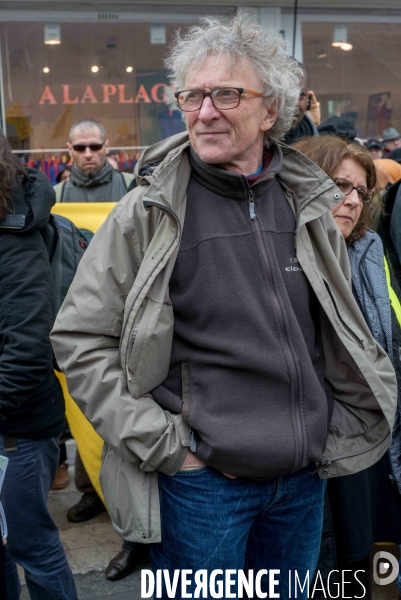 Manifestation contre les expulsions locatives et pour la baisse des loyers.