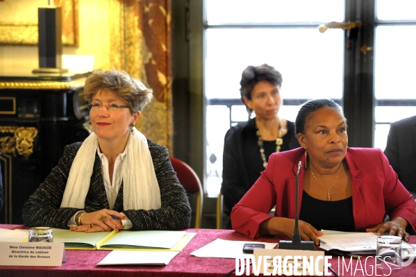 Indépendance de la justice. Christiane TAUBIRA reçoit les procureurs généraux auprès des Cours d appel