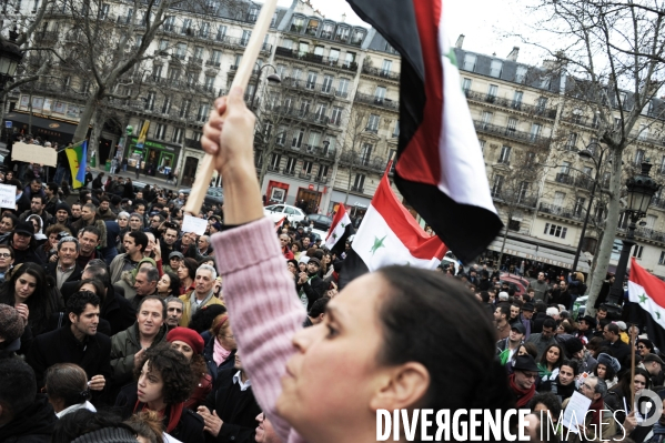 Rassemblement en soutien à la manifestation algérienne et à la révolution égyptienne, 12/02/2011