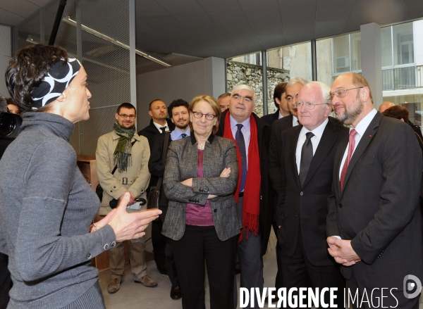 Marylise lebranchu et matin schulz au frac de marseille