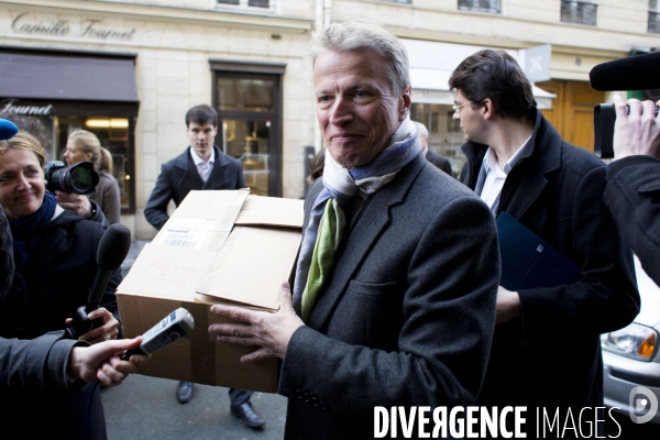 Parrainages des candidats UMP a la mairie de Paris.