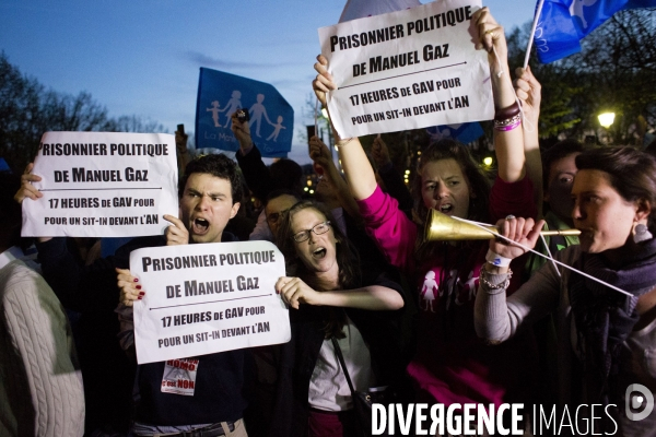 Manifestation contre le mariage pour tous.