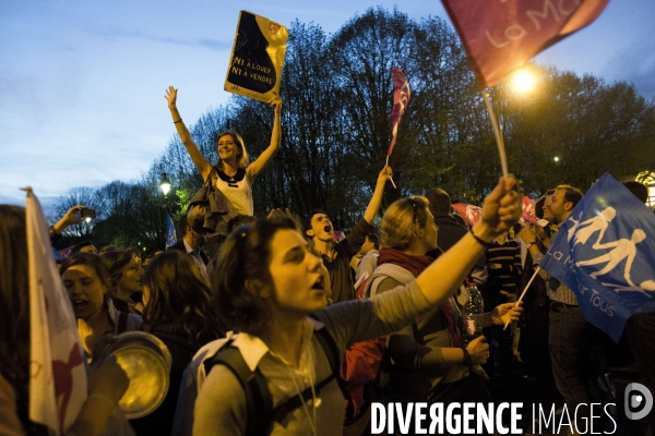 Manifestation contre le mariage pour tous.