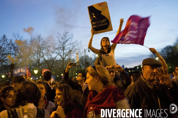Manifestation contre le mariage pour tous.