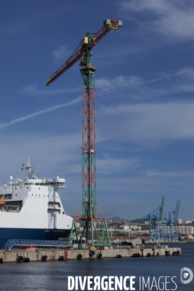 La tour CMA-CGM et le Grand Port Maritime de Marseille