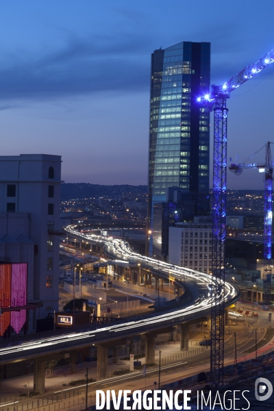 La tour CMA-CGM et le Grand Port Maritime de Marseille