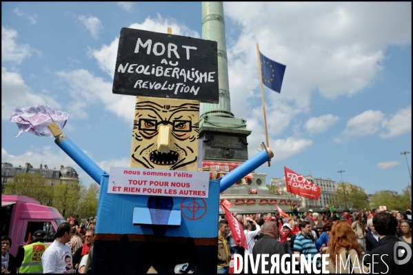 Manifestation pour la VIe République et contre l austérité