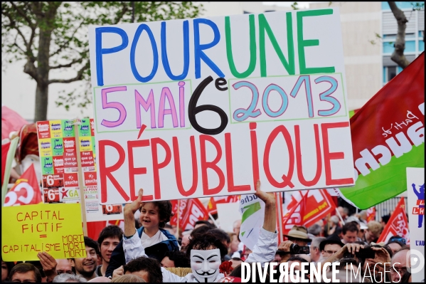 Manifestation pour la VIe République et contre l austérité