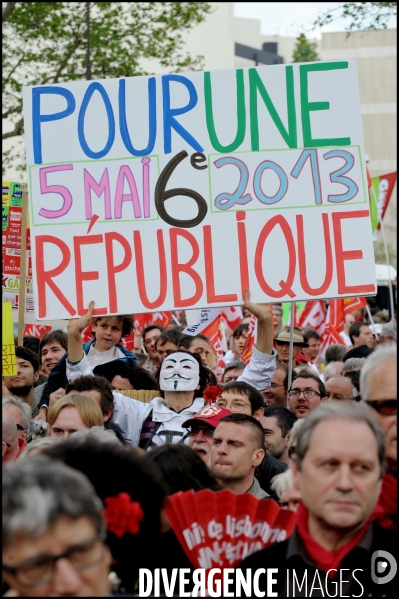 Manifestation pour la VIe République et contre l austérité