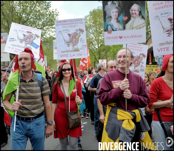 Manifestation pour la VIe République et contre l austérité
