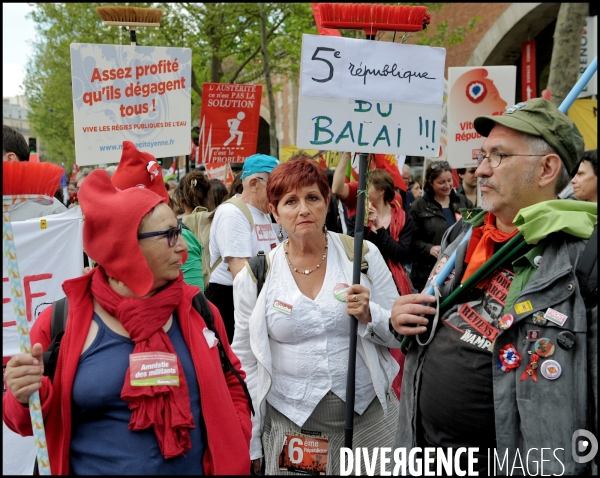 Manifestation pour la VIe République et contre l austérité