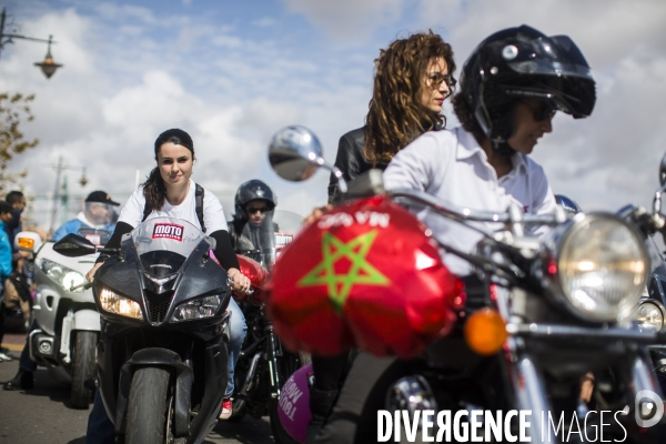 Le miss moto maroc, le seul club de moto feminin en afrique.