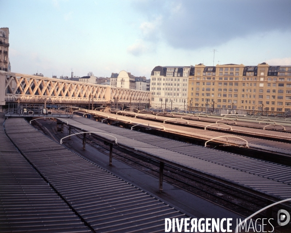 Paris nord, vue sur les quais de la gare de l Est