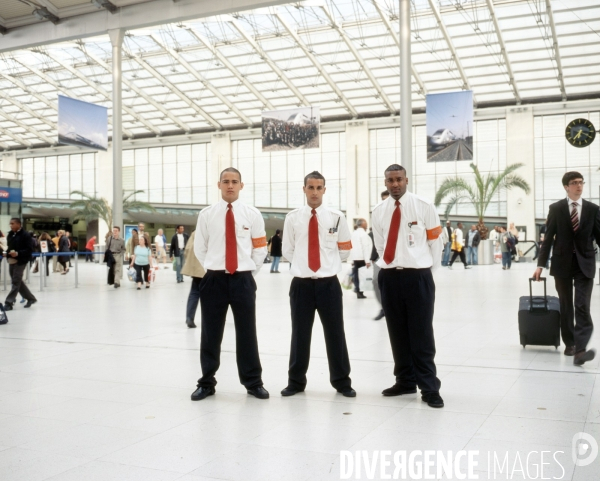 Gare du Nord, jeunes vigiles