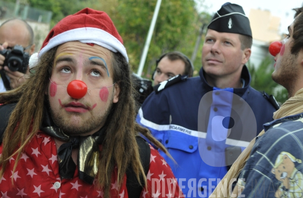 Actions des opposants au sommet du G20 de Cannes