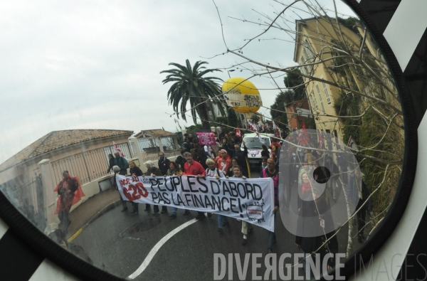 Actions des opposants au sommet du G20 de Cannes